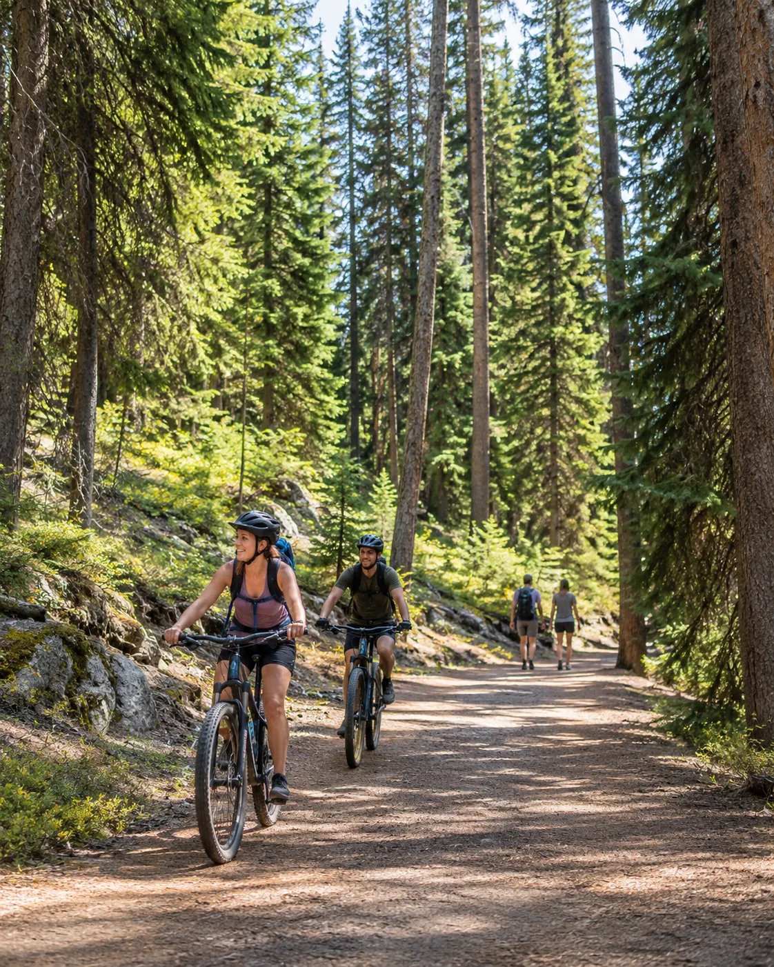 Mountain biking through Farragut State Park