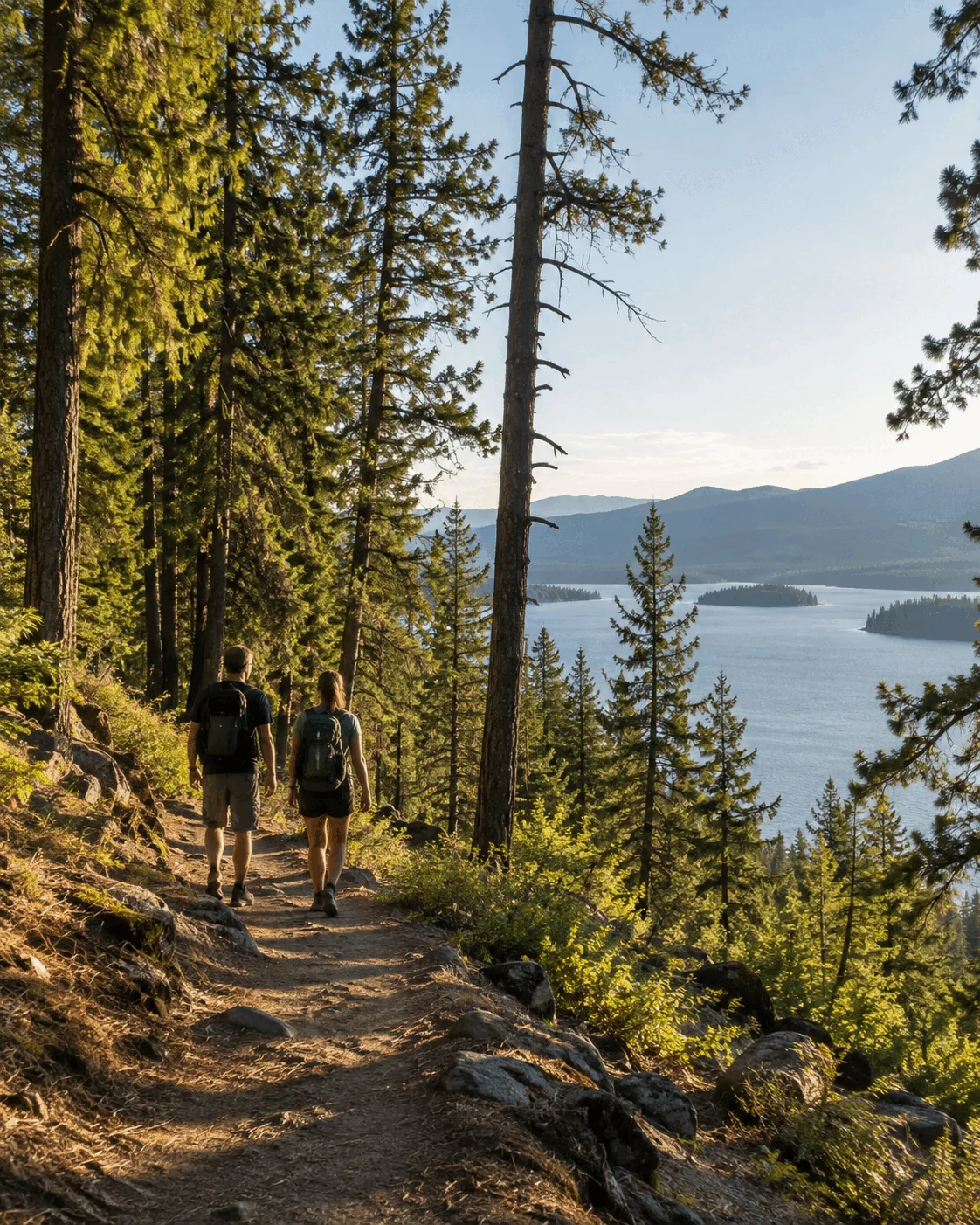 North Idaho scenery near Farragut State Park