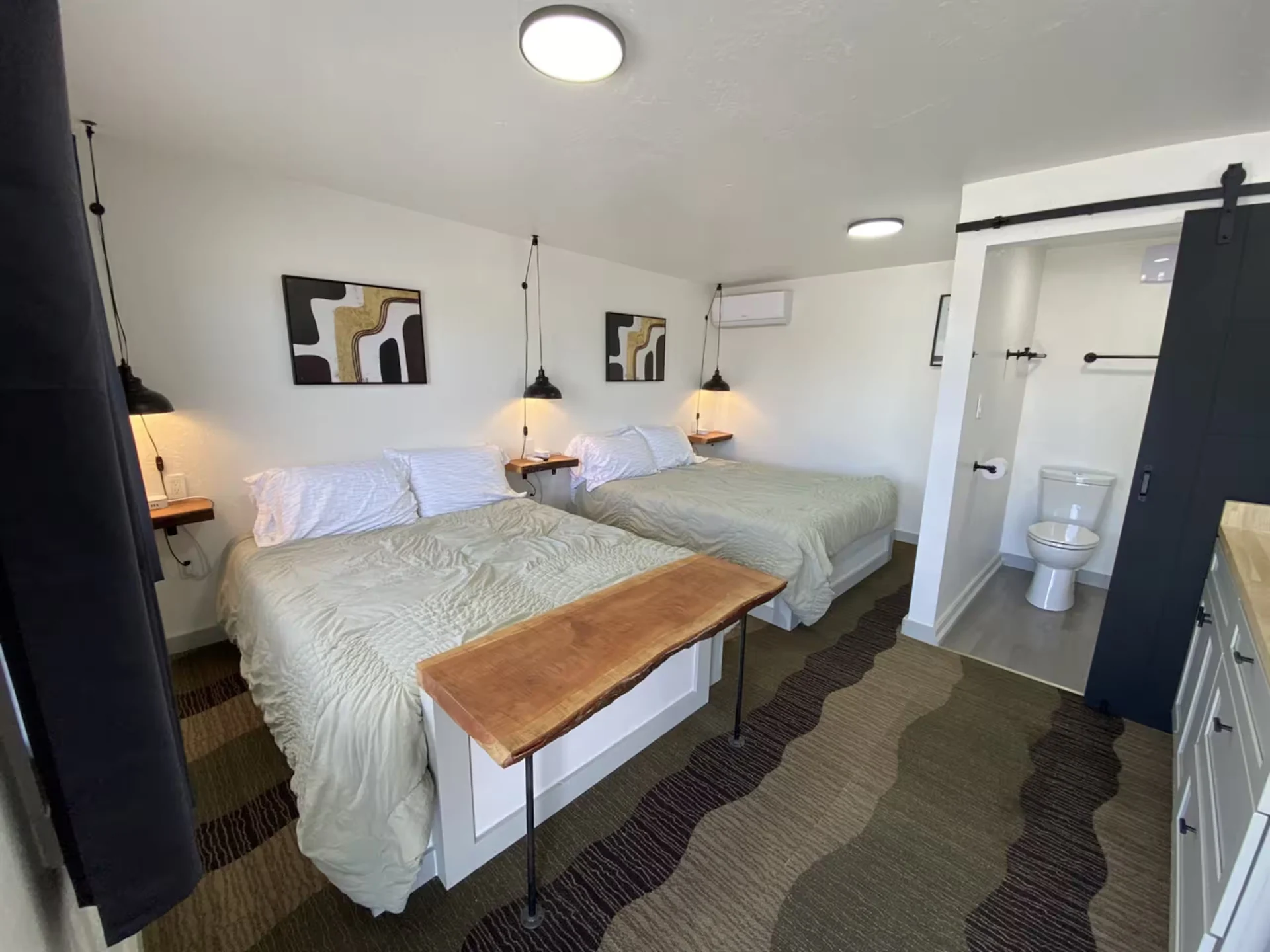 Room 3 double queen bedroom at Silverwood Lodge